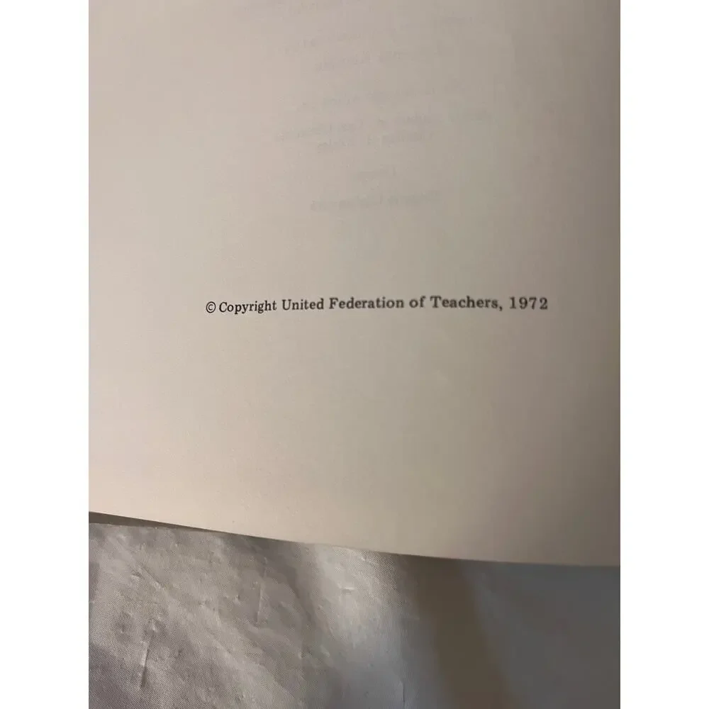 1972 History of Black Americans UFT Study Guide Black History Hardcover Book